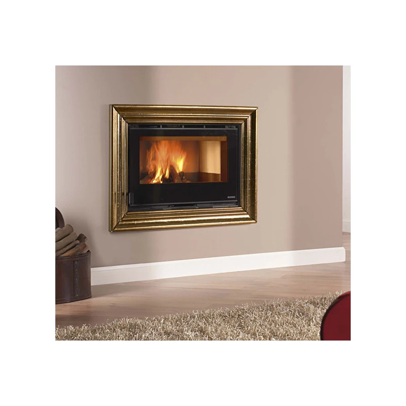 Cadre en Céramique or craquelé pour insert - LA NORDICA EXTRAFLAME Cadre En Céramique Or Craquelé Pour Insert - LA NORDICA EXTRAFLAME -Magasin De Cheminées cadre cermaique or craquele