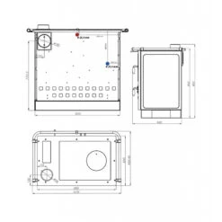 MAGNUM THERMO 14kW - Cuisinière à Bois MBS / INTERSTOVES -Magasin De Cheminées cuisiniere bois interstoves magnum thermo 8