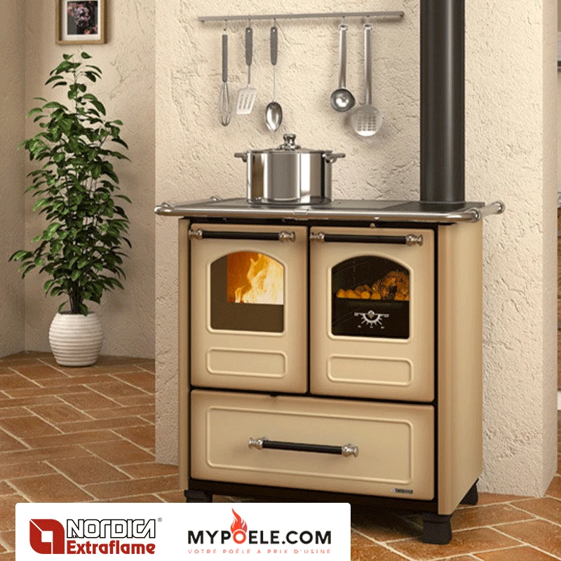 Family 3.5 - 6.5 kW - Cuisinière à bois LA NORDICA EXTRAFLAME Family 3.5 - 6.5 KW - Cuisinière à Bois LA NORDICA EXTRAFLAME -Magasin De Cheminées cuisiniere bois nordica family 35 6