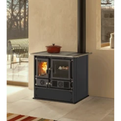 Rosa 5.0 Steel 8.8 KW - Cuisinière à Bois La NORDICA EXTRAFLAME