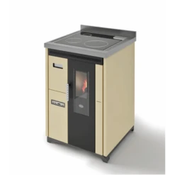 NINA 7,5 Kw - Cuisinière à Granulés EVA CALOR -Magasin De Cheminées cuisiniere granules eva calor nina 7 2