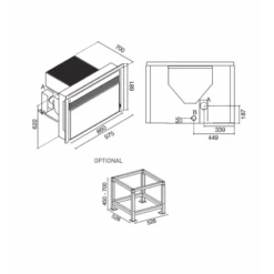 TOMMY 11 Kw - Insert à Granulés EVA CALOR -Magasin De Cheminées insert granules eva calor tommy 11 2