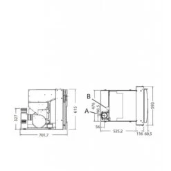 Alessio 11kw - Insert à Granulés PUNTO FUOCO -Magasin De Cheminées insert granules punto fuoco inserto alessio 2