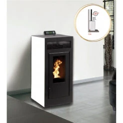 MARINA 13 Kw - Pack Poêle + Conduit Vertical 80/125 - Sortie Concentrique Sur Le Dessus - INTERSTOVES -Magasin De Cheminées pack poele conduit vertical concentrique marina 13 2