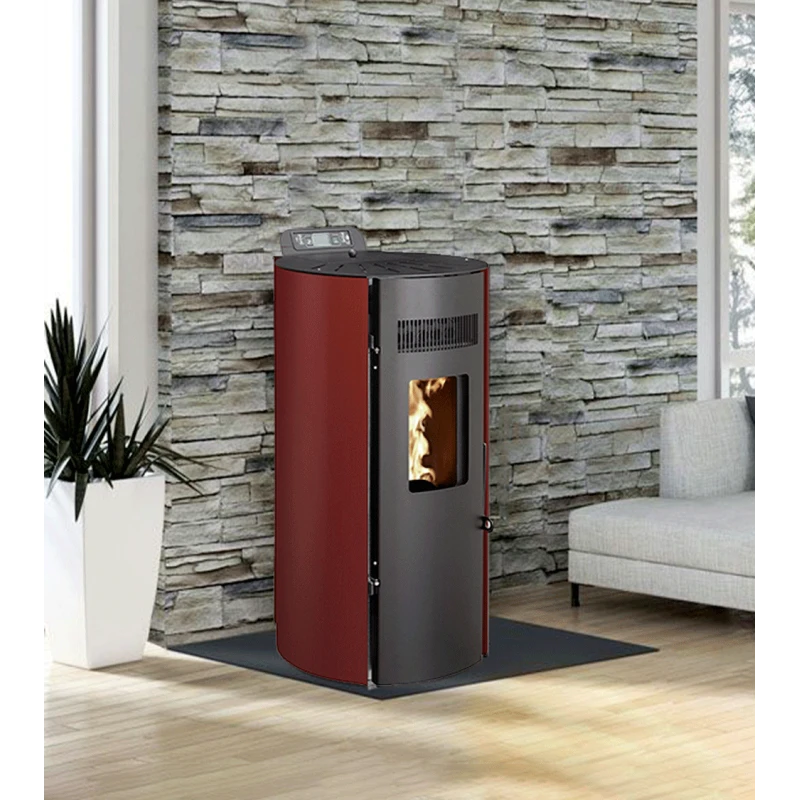 LEANDRO 14kW - PACK poêle + Conduit verticale 80/125 - INTERSTOVES LEANDRO 14kW - PACK Poêle + Conduit Verticale 80/125 - INTERSTOVES -Magasin De Cheminées pack poele conduit vertical leandro 14 1