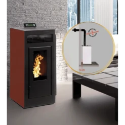 MARINA 11kw Concentrique - PACK Poêle Concentrique + Conduit Ventouse - INTERSTOVES -Magasin De Cheminées pack poele marina concentrique 11 2