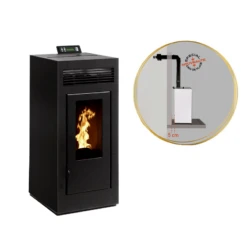 MARINA 11kw Concentrique - PACK Poêle Concentrique + Conduit Ventouse - INTERSTOVES -Magasin De Cheminées pack poele marina concentrique 11 4