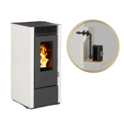 MARINA 14kw - PACK Poêle + Conduit Ventouse - INTERSTOVES -Magasin De Cheminées pack poele ventouse interstoves 14 2