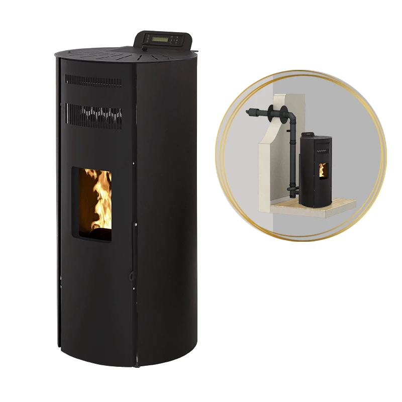 LEANDRO 14kW - PACK poêle + Conduit ventouse - INTERSTOVES LEANDRO 14kW - PACK Poêle + Conduit Ventouse - INTERSTOVES -Magasin De Cheminées pack poele ventouse leandro 14 3