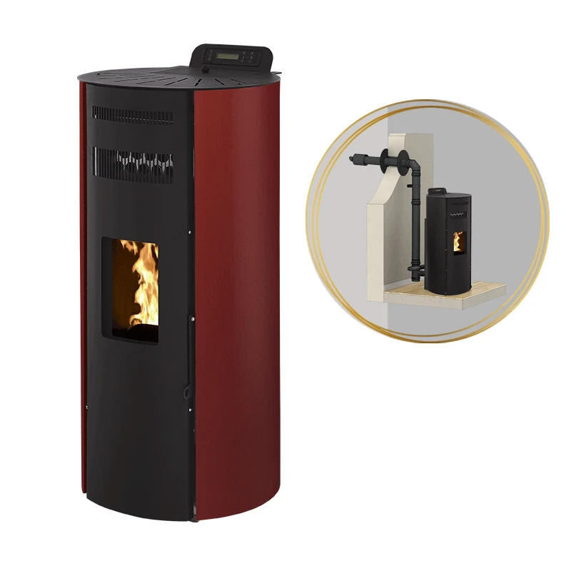 LEANDRO 14kW - PACK poêle + Conduit ventouse - INTERSTOVES LEANDRO 14kW - PACK Poêle + Conduit Ventouse - INTERSTOVES -Magasin De Cheminées pack poele ventouse leandro 14 4