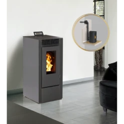 MARINA 11kw - PACK Poêle + Conduit Ventouse - INTERSTOVES -Magasin De Cheminées pack poele ventouse marina 11 2