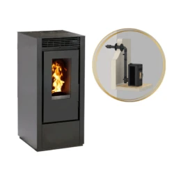 MARINA 11kw - PACK Poêle + Conduit Ventouse - INTERSTOVES -Magasin De Cheminées pack poele ventouse marina 11 5
