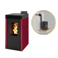 MARINA 8kw - PACK Poêle + Conduit Ventouse -INTERSTOVES