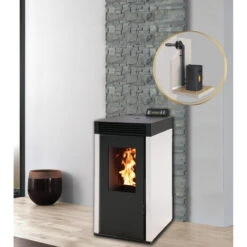 MARINA 8kw - PACK Poêle + Conduit Ventouse -INTERSTOVES -Magasin De Cheminées pack poele ventouse marina 8 3