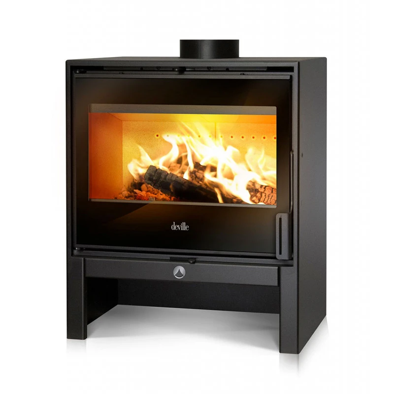 LÉMAN 8 kW - Poêle à bois DEVILLE LÉMAN 8 KW - Poêle à Bois DEVILLE -Magasin De Cheminées poele bois deville leman 8 1