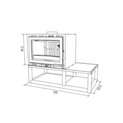 Poêle Bois 10 Kw Beaupré Godin -Magasin De Cheminées poele bois godin beaupre 10 2