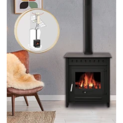 Pack Poêle à Bois LYA 12kW + Conduit 150 - INTERSTOVES