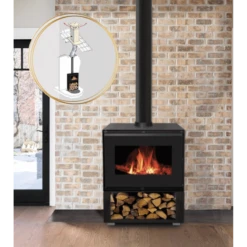 Pack Poêle à Bois + Conduit 150 MATTEO 10 KW - Poêle à Bois INTERSTOVES