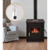 Pack Poêle à Bois SARA 12kW + Conduit 150 - INTERSTOVES