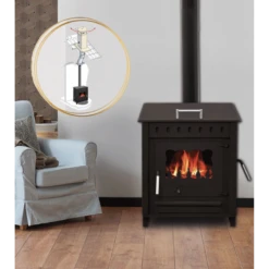 Pack Poêle à Bois SARA 12kW + Conduit 150 - INTERSTOVES