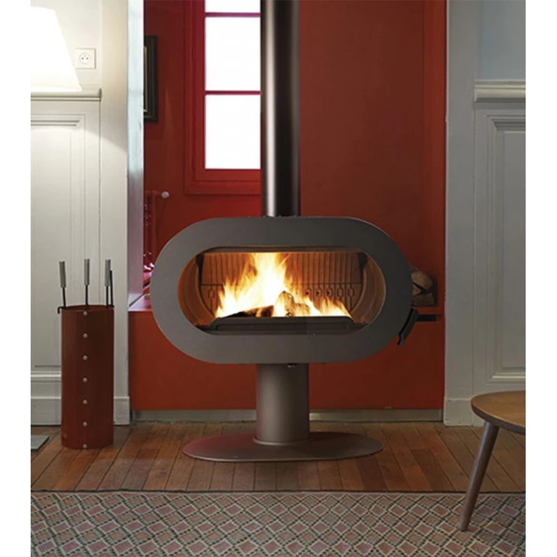 FIFTY SUR PIED 10 kW - Poêle à bois INVICTA FIFTY SUR PIED 10 KW - Poêle à Bois INVICTA -Magasin De Cheminées poele bois invicta brio pied 7 1