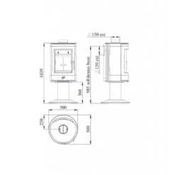 Poêle à Bois 8,5 Kw Mazamet GODIN -Magasin De Cheminées poele bois mazamet godin 2