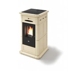 ALINA 9,5 Kw - Poêle à Granulés En Faïence EVA CALOR -Magasin De Cheminées poele granules eva calor alina 9 2