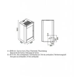 BARBARA 11,5 Kw - Poêle à Granulés EVA CALOR 3 BARBARA 11,5 Kw - Poêle à Granulés EVA CALOR -Magasin De Cheminées poele granules eva calor barbara 11 3