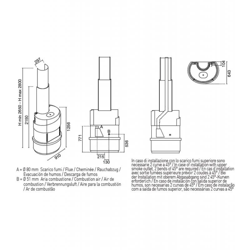 DANTE 7,5 Kw - Poêle à granulés EVA CALOR DANTE 7,5 Kw - Poêle à Granulés EVA CALOR -Magasin De Cheminées poele granules eva calor dante 3