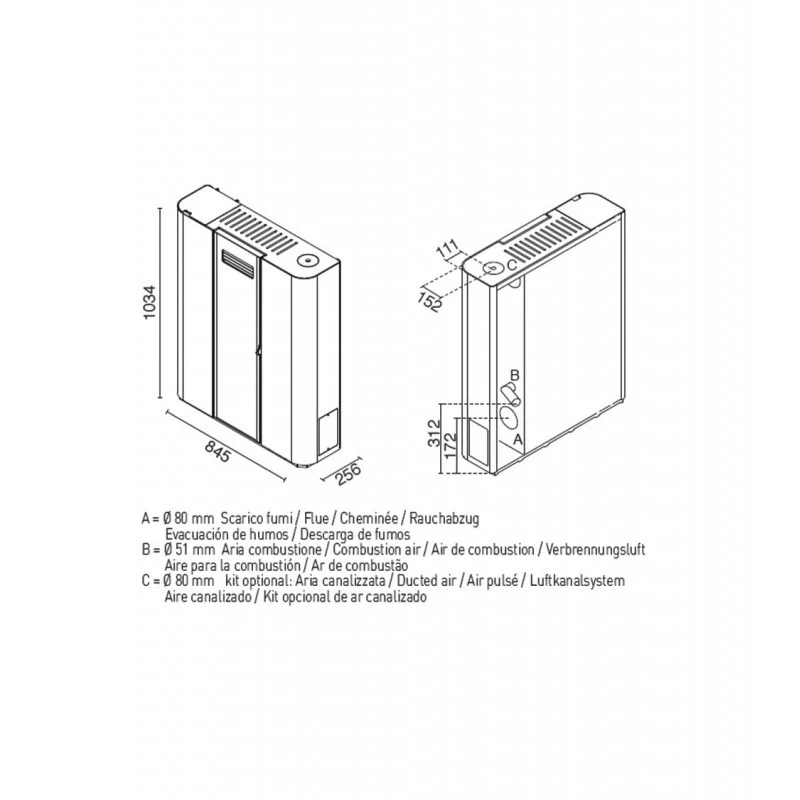 DIVA 9,4 Kw étanche canalisable - Poêle à granulé EVA CALOR DIVA 9,4 Kw étanche Canalisable - Poêle à Granulé EVA CALOR -Magasin De Cheminées poele granules eva calor diva 9 6