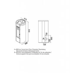 HEIDI 6,3 Kw - Poêle à Granulés EVA CALOR -Magasin De Cheminées poele granules eva calor heidi 6 5