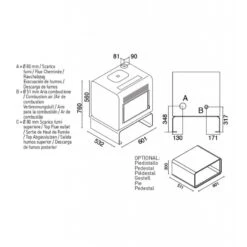 HERMES 7,5 Kw - Poêle à Granulés EVA CALOR -Magasin De Cheminées poele granules eva calor hermes 7 2