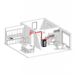 IRMA 9,2Kw Canalisable - Poêle à Granulés EVA CALOR -Magasin De Cheminées poele granules eva calor irma 9 canalisable 4