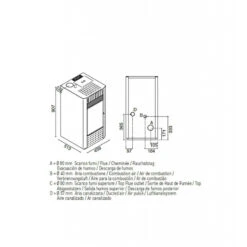 IRMA 9,2Kw Canalisable - Poêle à Granulés EVA CALOR -Magasin De Cheminées poele granules eva calor irma 9 canalisable 5