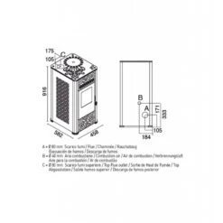 LUCILLA 9,5 Kw - Poêle à Granulés EVA CALOR 6 LUCILLA 9,5 Kw - Poêle à Granulés EVA CALOR -Magasin De Cheminées poele granules eva calor lucilla 9 6