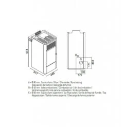 NORA 7 Kw étanche - Poêle à Granulés EVA CALOR -Magasin De Cheminées poele granules eva calor nora 7 etanche 5