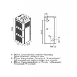ZOE 15 Kw Canalisable - Poêle à Granulés EVA CALOR -Magasin De Cheminées poele granules eva calor zoe 15 3