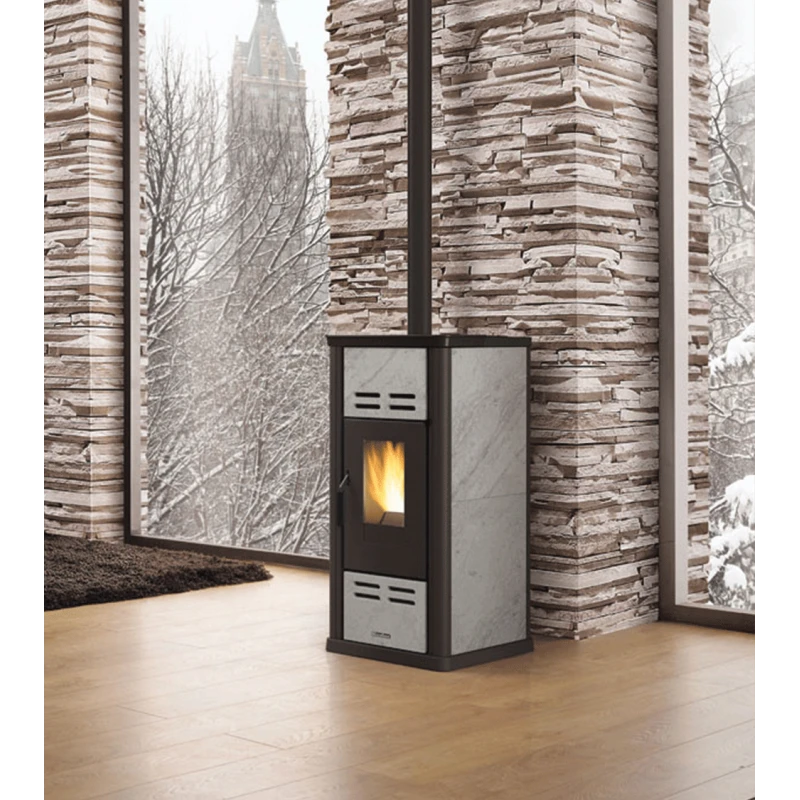 SERAFINA PETRA EVO 8 kW - Poêle à granulés LA NORDICA EXTRAFLAME SERAFINA PETRA EVO 8 KW - Poêle à Granulés LA NORDICA EXTRAFLAME -Magasin De Cheminées poele granules extraflame serafina petra 8