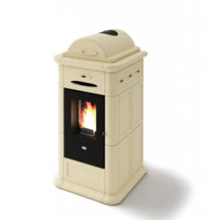 ADELE 9,5 Kw - Poêle à Granulés En Faïence EVA CALOR -Magasin De Cheminées poele granules faience eva calor adele 9 2