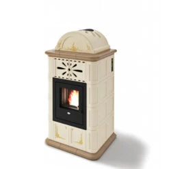 DIANA 13,5 Kw - Poêle à Granulés En Faïence EVA CALOR -Magasin De Cheminées poele granules faience eva calor diana 13 2