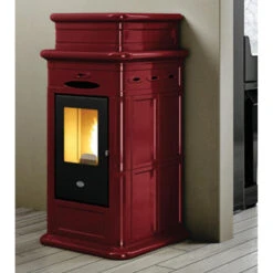 ERMINY 9,5Kw - Poêle à Granulés En Faïence EVA CALOR