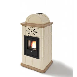 ROSY 13 Kw - Poêle à Granulés En Faïence EVA CALOR -Magasin De Cheminées poele granules faience eva calor rosy 13 2