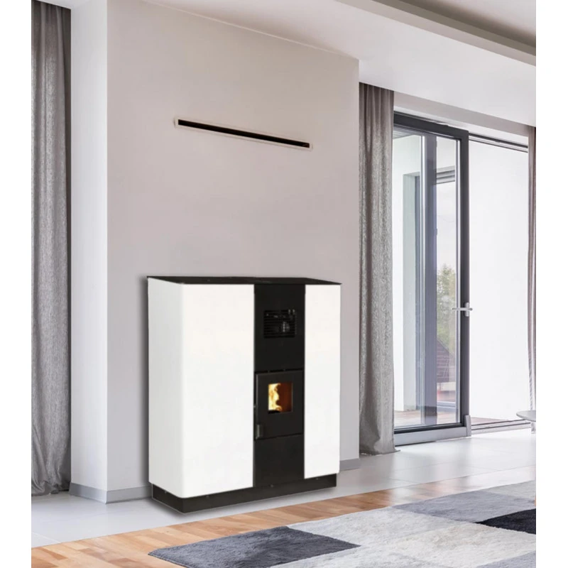 CORTINA 12 kW étanche concentrique canalisable - Poêle à granulés INTERSTOVES CORTINA 12 KW étanche Concentrique Canalisable - Poêle à Granulés INTERSTOVES -Magasin De Cheminées poele granules interstoves cortina 12