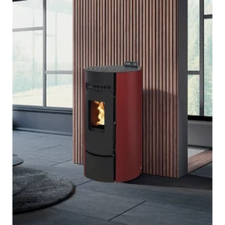 POÊLE À GRANULÉS LEANDRO 9 KW étanche - INTERSTOVES -Magasin De Cheminées poele granules interstoves leandro 9 2