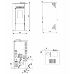 Poêle à Granulés 8 Kw Lina Interstoves -Magasin De Cheminées poele granules interstoves lina 8 2