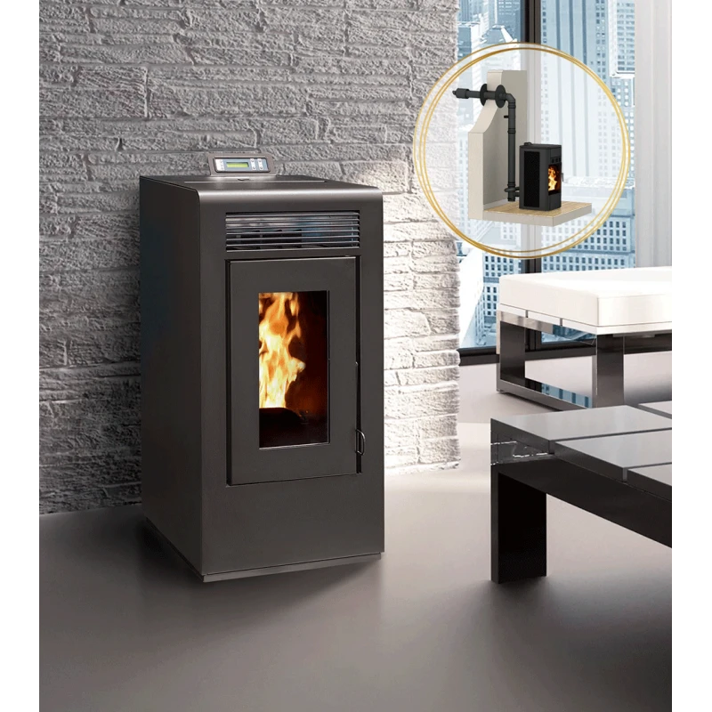 OLIVIA 12 KW - PACK poêle + Conduit ventouse - STOVIA OLIVIA 12 KW - PACK Poêle + Conduit Ventouse - STOVIA -Magasin De Cheminées poele granules pack olivia 12 1