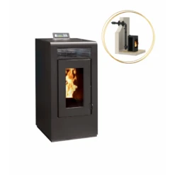 OLIVIA 12 KW - PACK Poêle + Conduit Ventouse - STOVIA