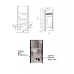 SAN NICOLA 20 KW étanche - Poêle à Granulés Hydraulique STOVIA -Magasin De Cheminées poele granules san nicola2 20k 3