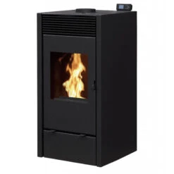 Poêle Hybride 10 Kw Enzo Stovia -Magasin De Cheminées poele hybride stovia enzo 10 2